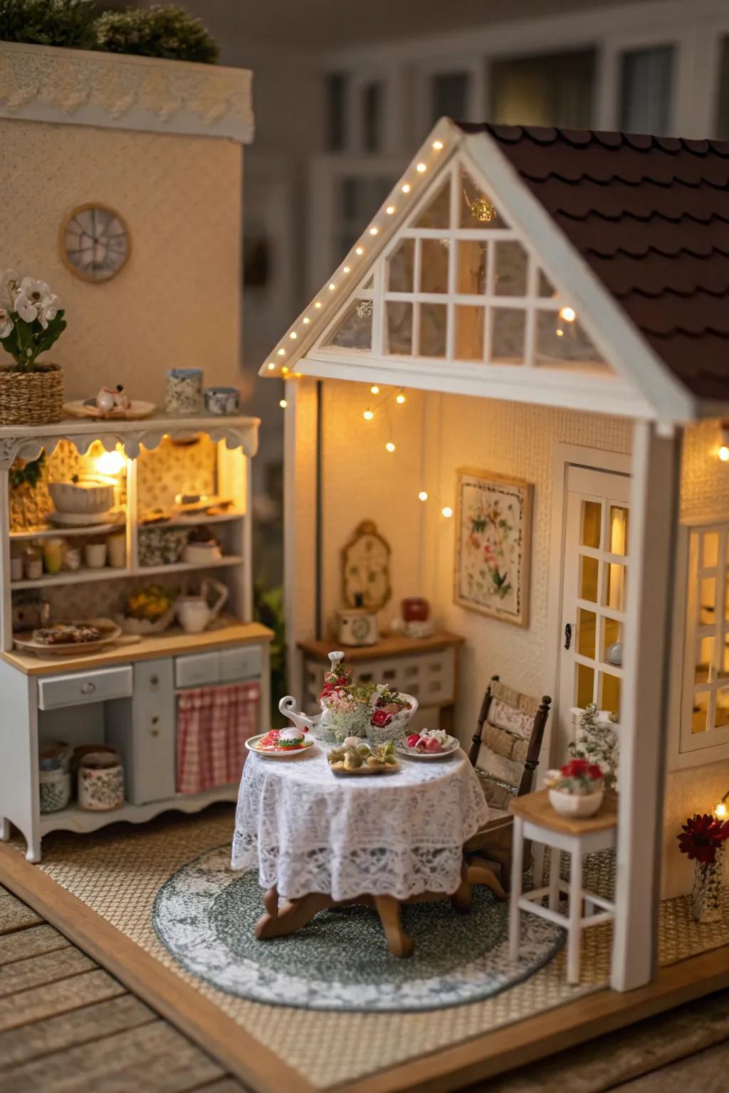 Detailed microscopic furnishings inject charm into any dollhouse.