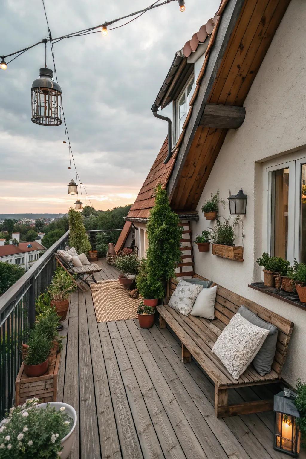 Eco-friendly components establish an inviting, comforting atmosphere.