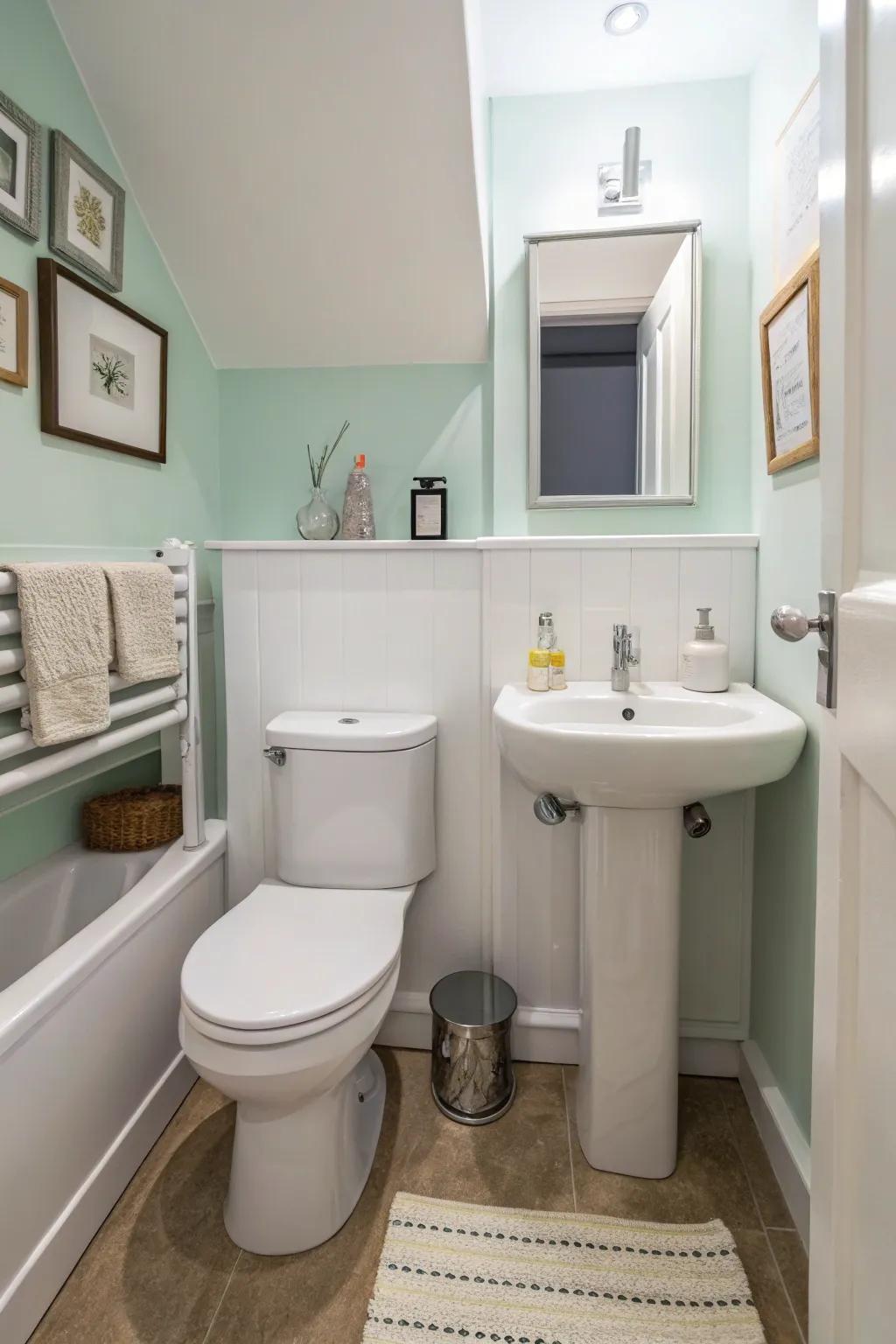 Optimize space with space-optimizing fittings.