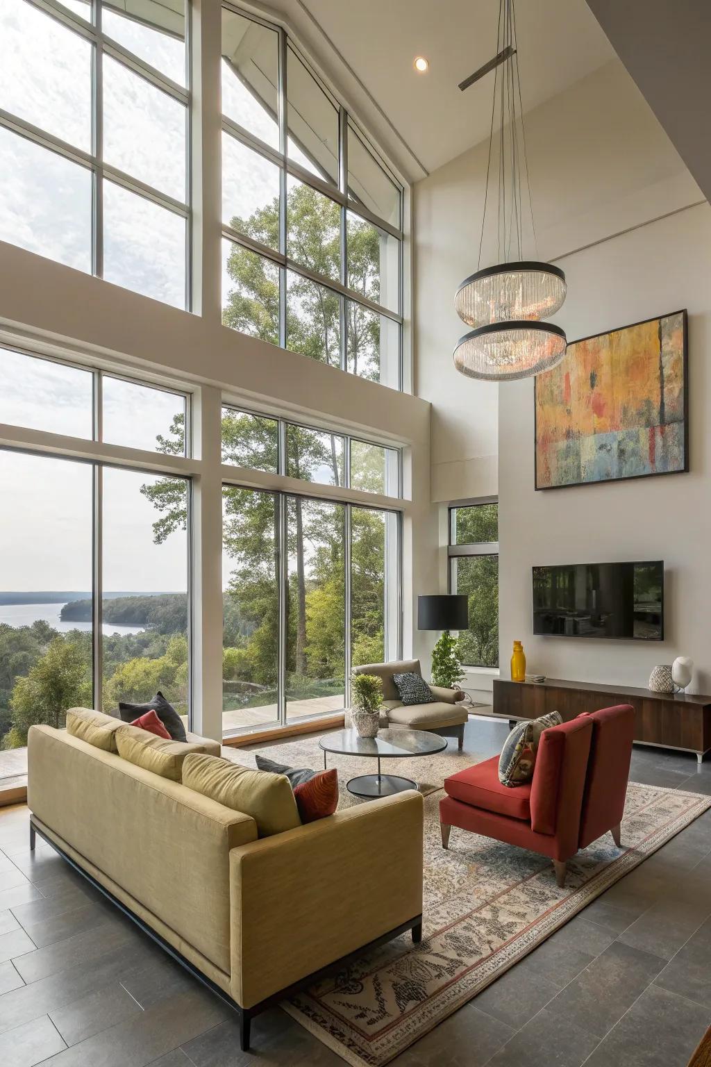 Wide-open living spaces featuring natural illumination and modern-day decor.