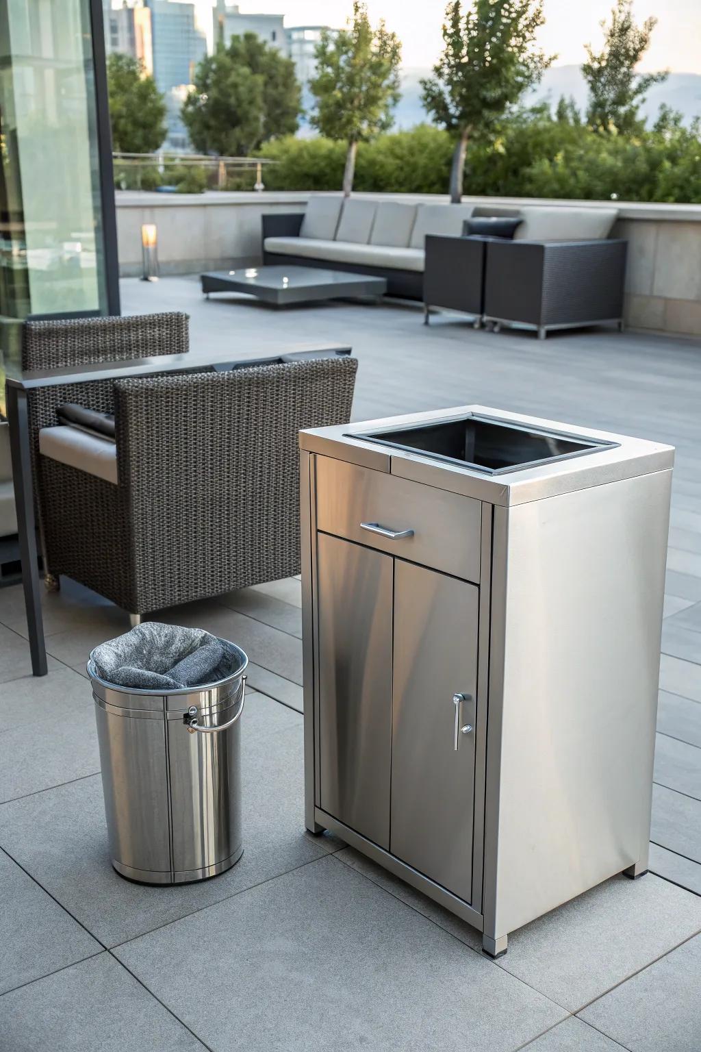 Metallic units deliver contemporary elegance and strength.