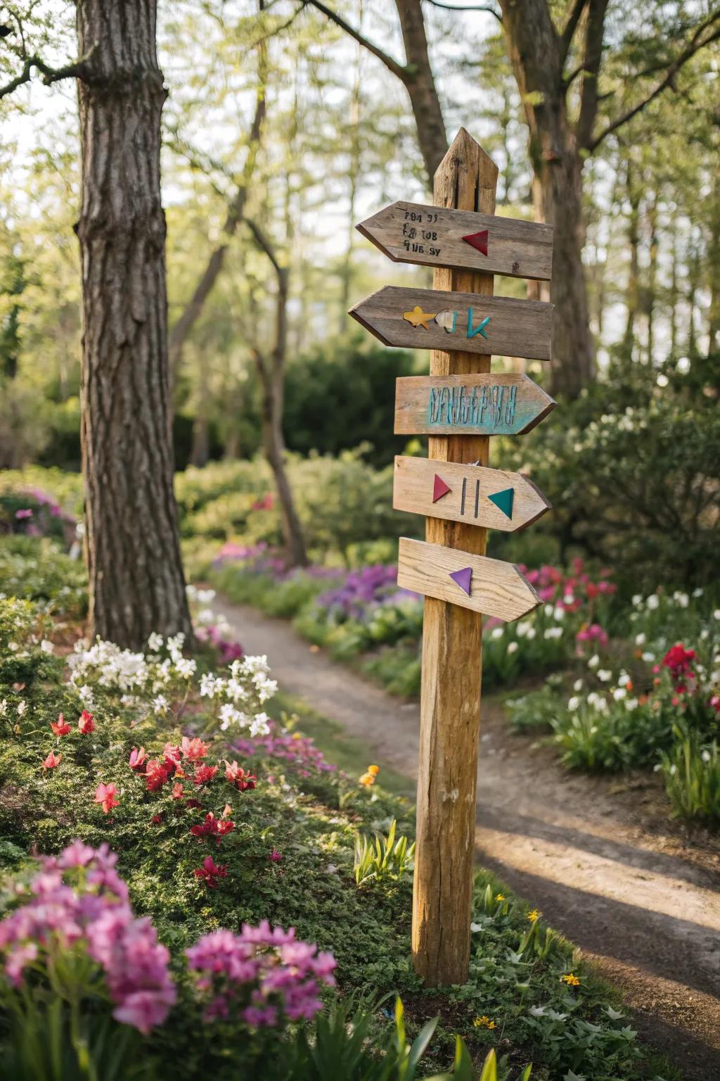 Direct the way with playful guidance markers.