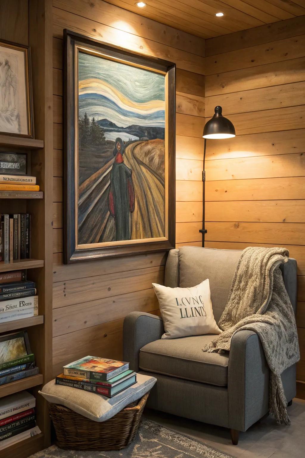 Dreamlike art imparts dimension and intrigue to your residence.