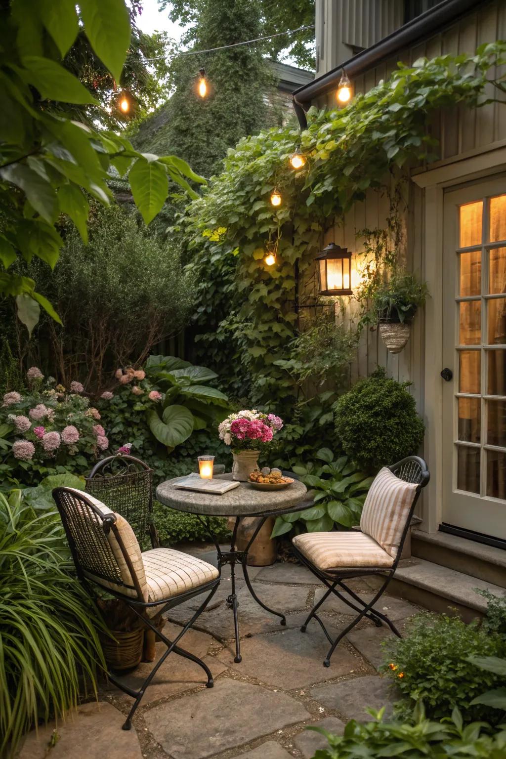 A comfortable lounging space, superb for unwinding in the garden.