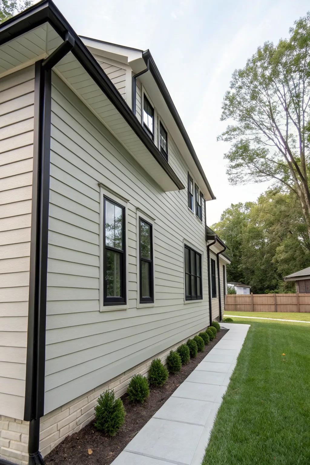 Minimalist black trims lend a touch of modern sophistication.
