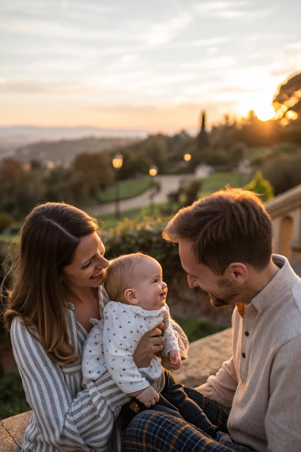 Bask in the captivating light of the golden hour.