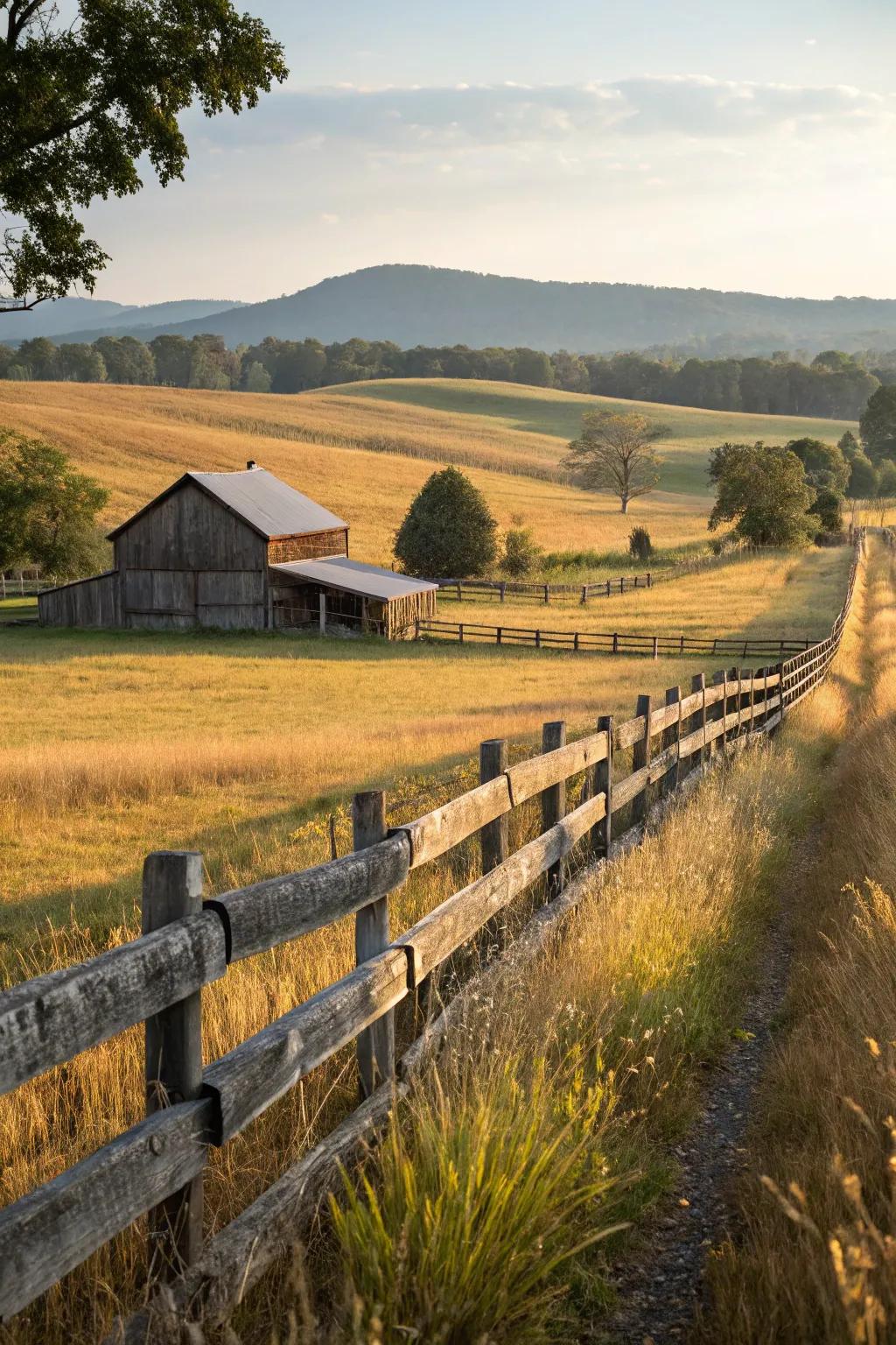 Upright and horizontal fences deliver a timeless, adaptable design.