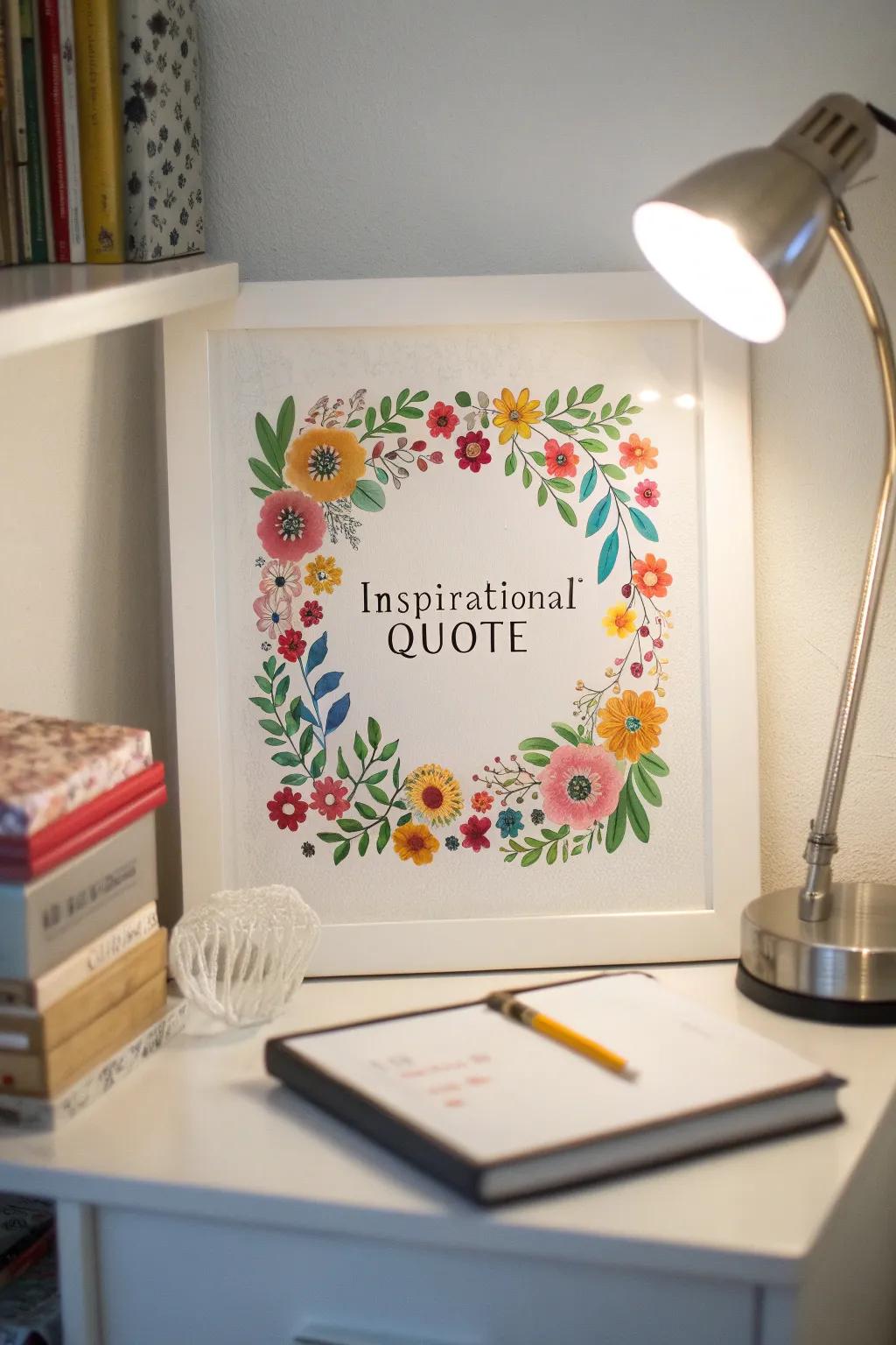 Blossom ring doodles beautifully highlight special words.