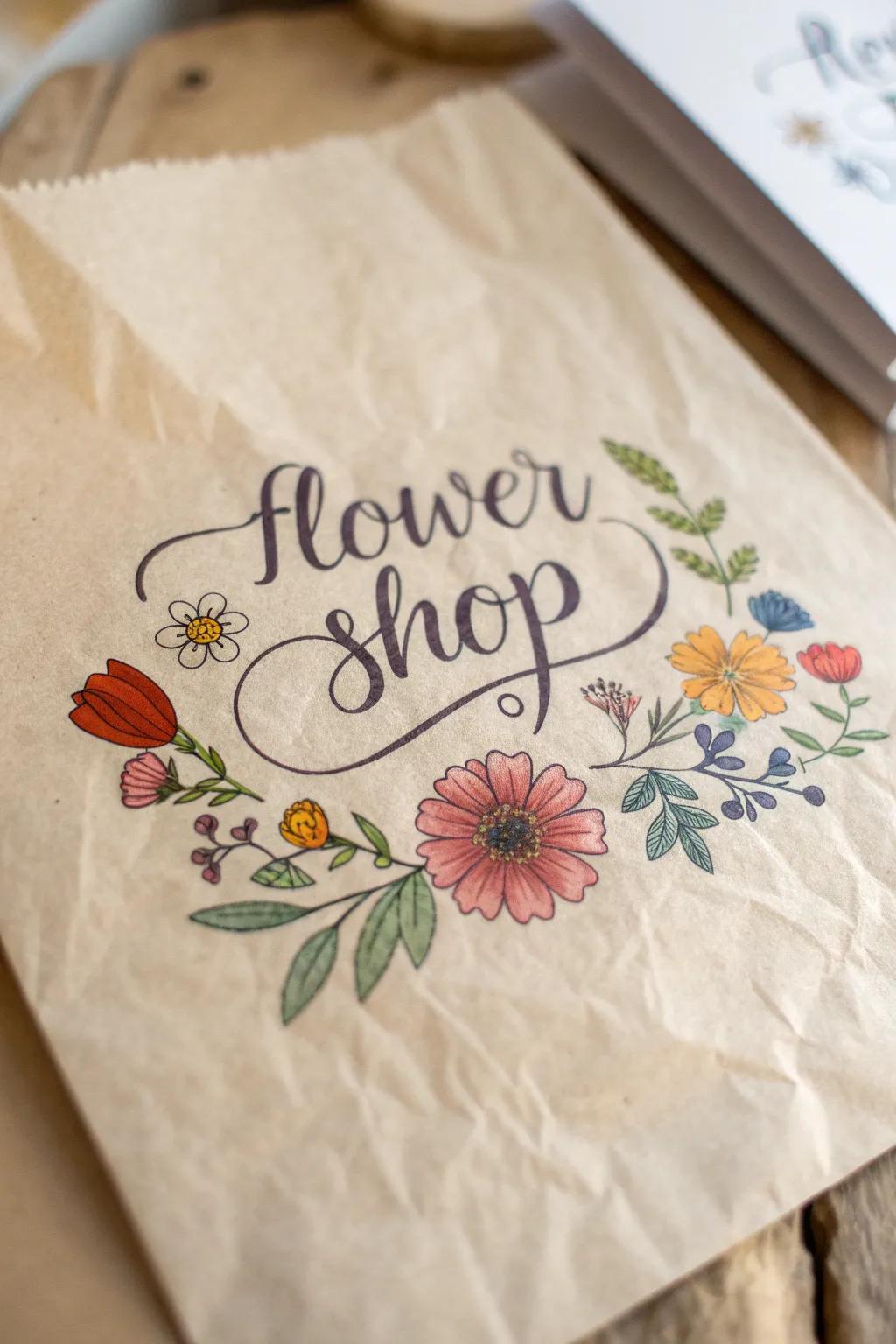 Hand-drawn artwork gives your logo a unique touch.