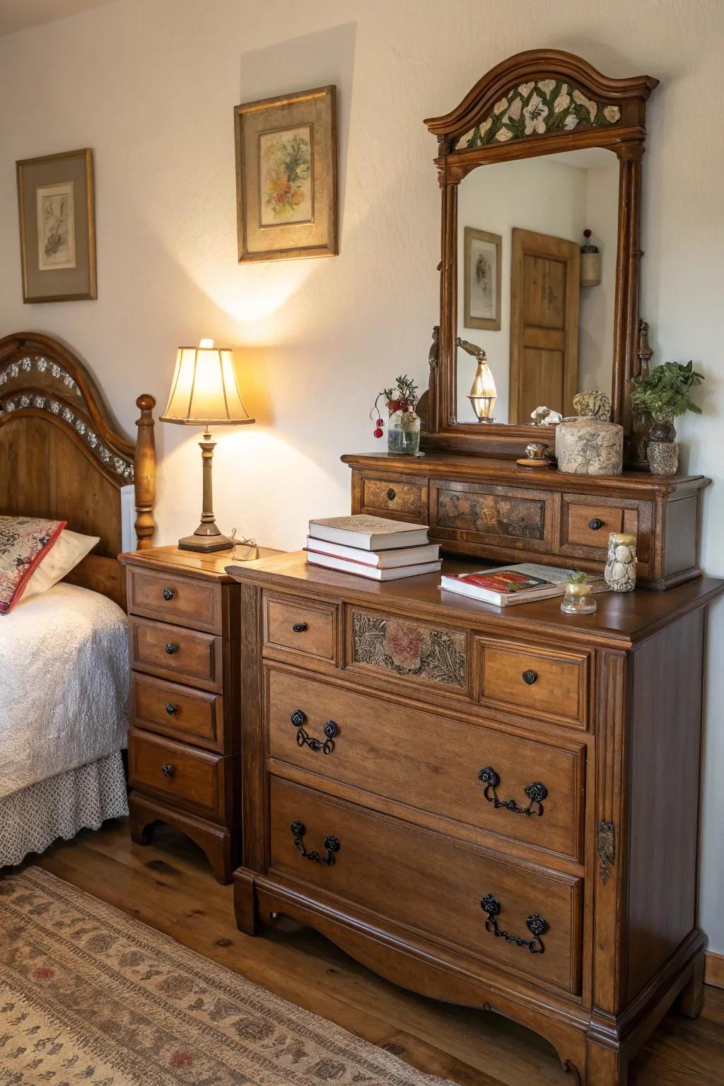 Vintage furniture introduces charm and historical significance to your space.