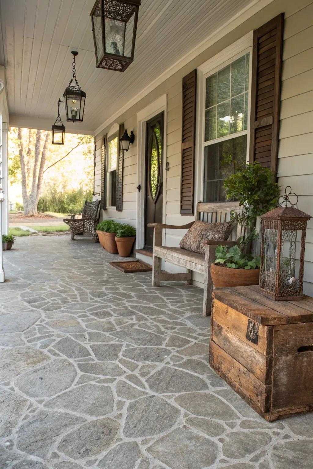 Textured finishes add depth and character.