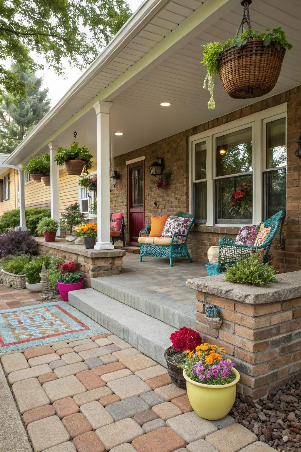 Unite and coordinate pavement surfaces for a distinctive flair.