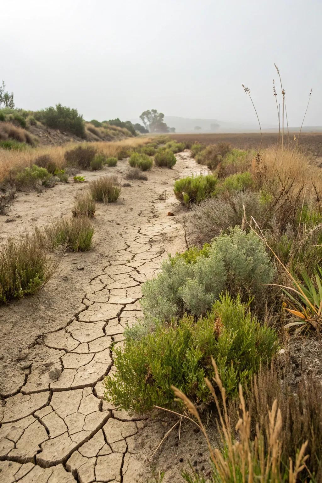 Combine plants to incorporate tint and existence to your dry streambed scenery.