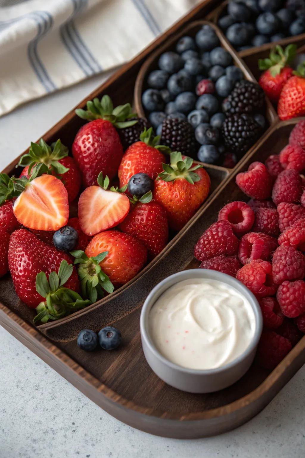 A delightful berry assortment, promising the finest freshness and flavor.