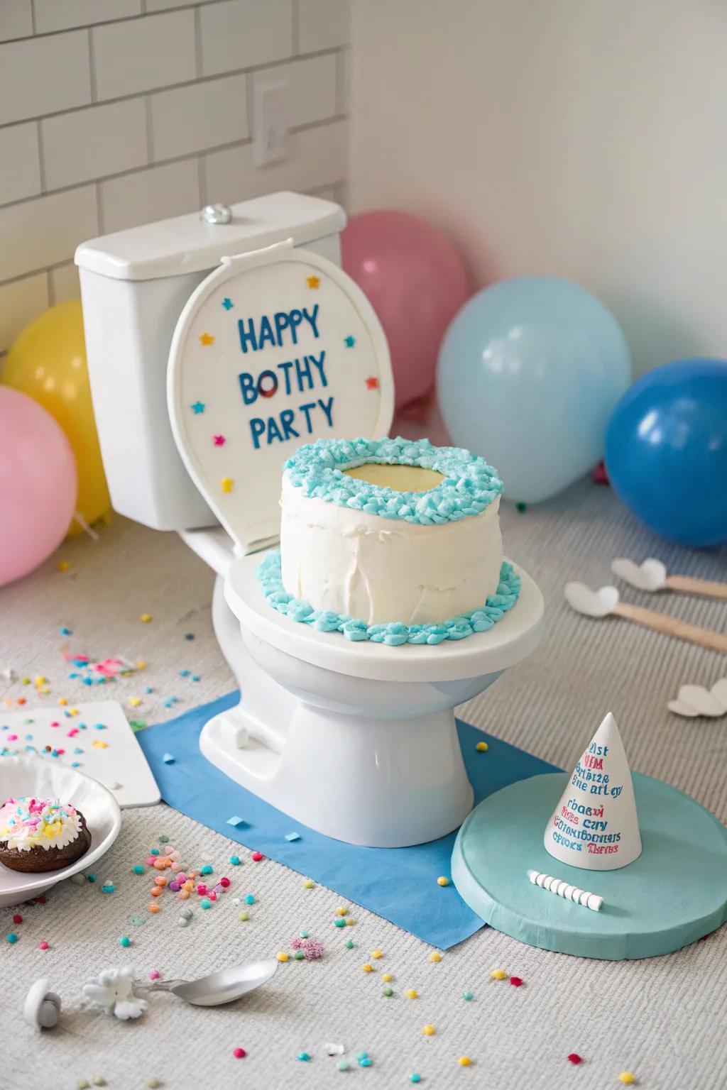 Embrace the fun with this hilariously irreverent 50th birthday cake!