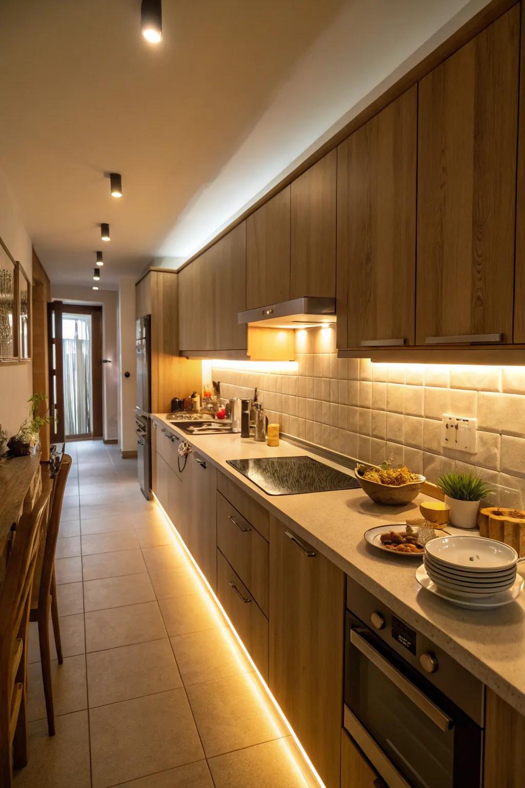 Illumination that enhances both aesthetics and practicality.