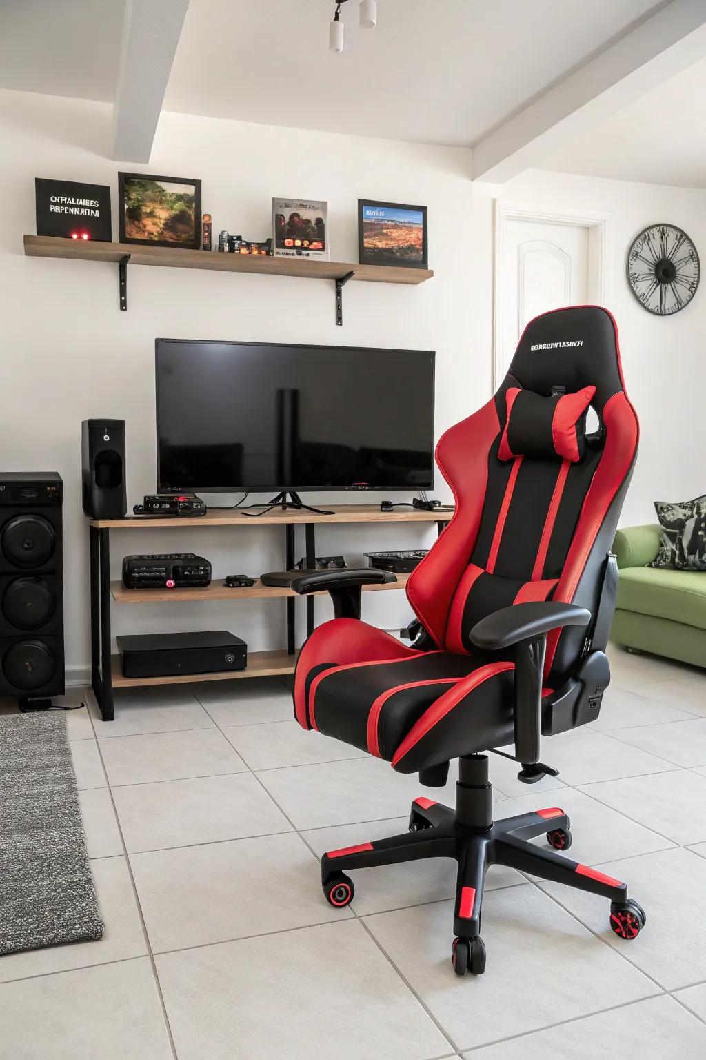 A relaxing gaming throne is an indispensable part of any setup.