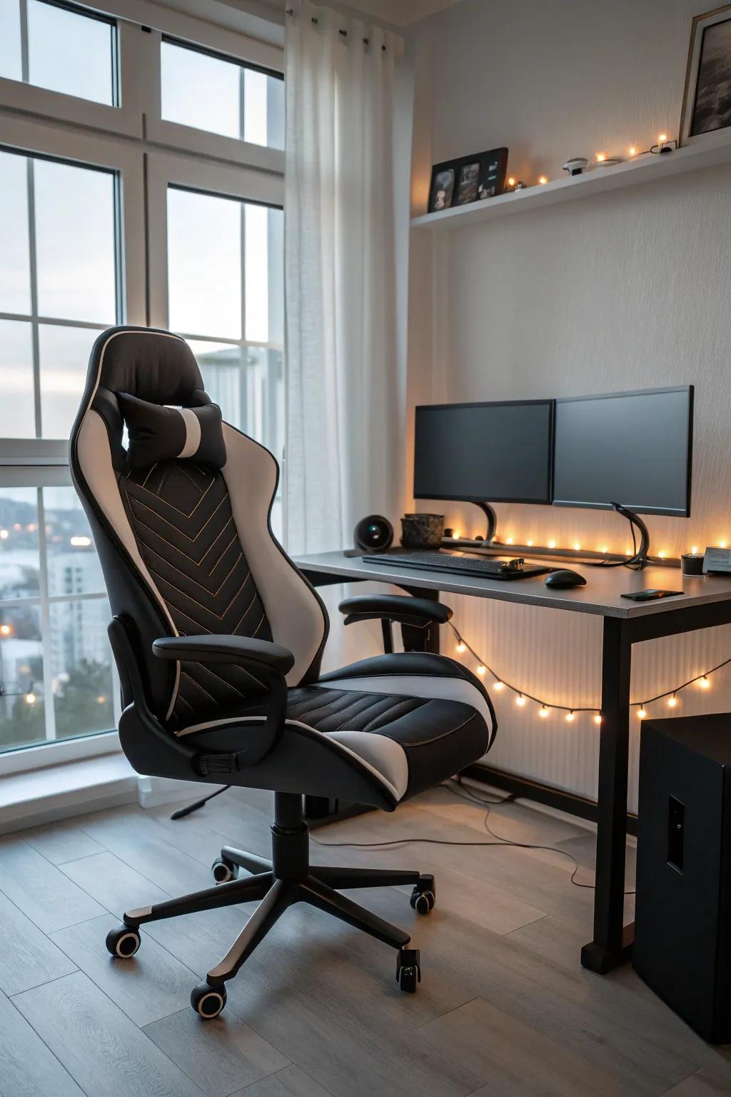 Be comfortable with a seat that mirrors your gaming needs.