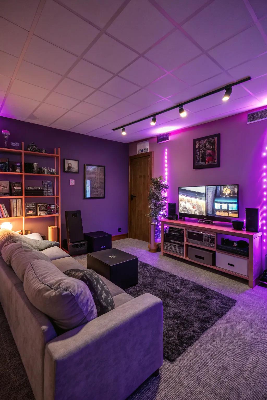 Purple shades inspire a sense of mystery and creativity.