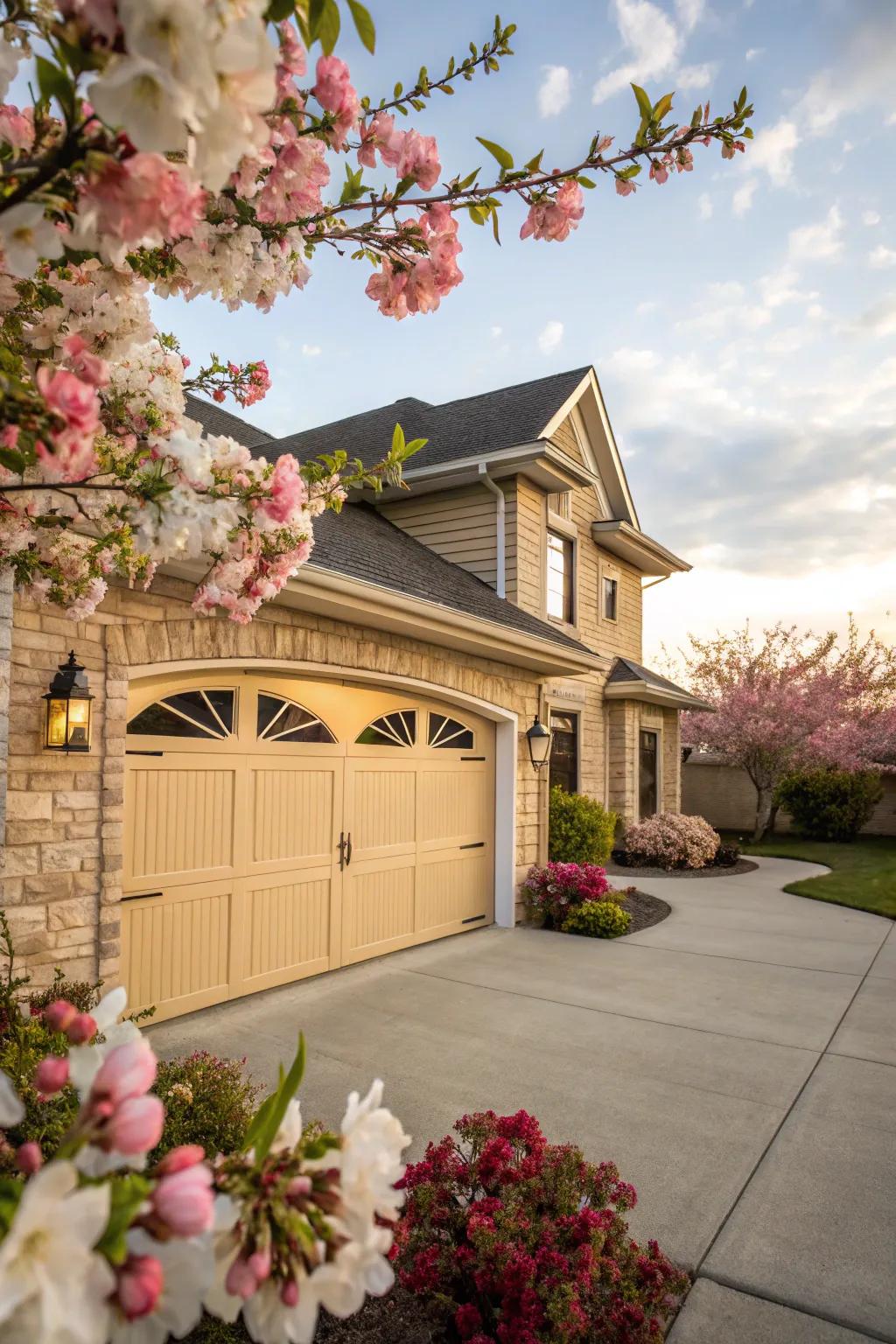 Beige infuses warmth and a welcoming sensation to any home's facade.