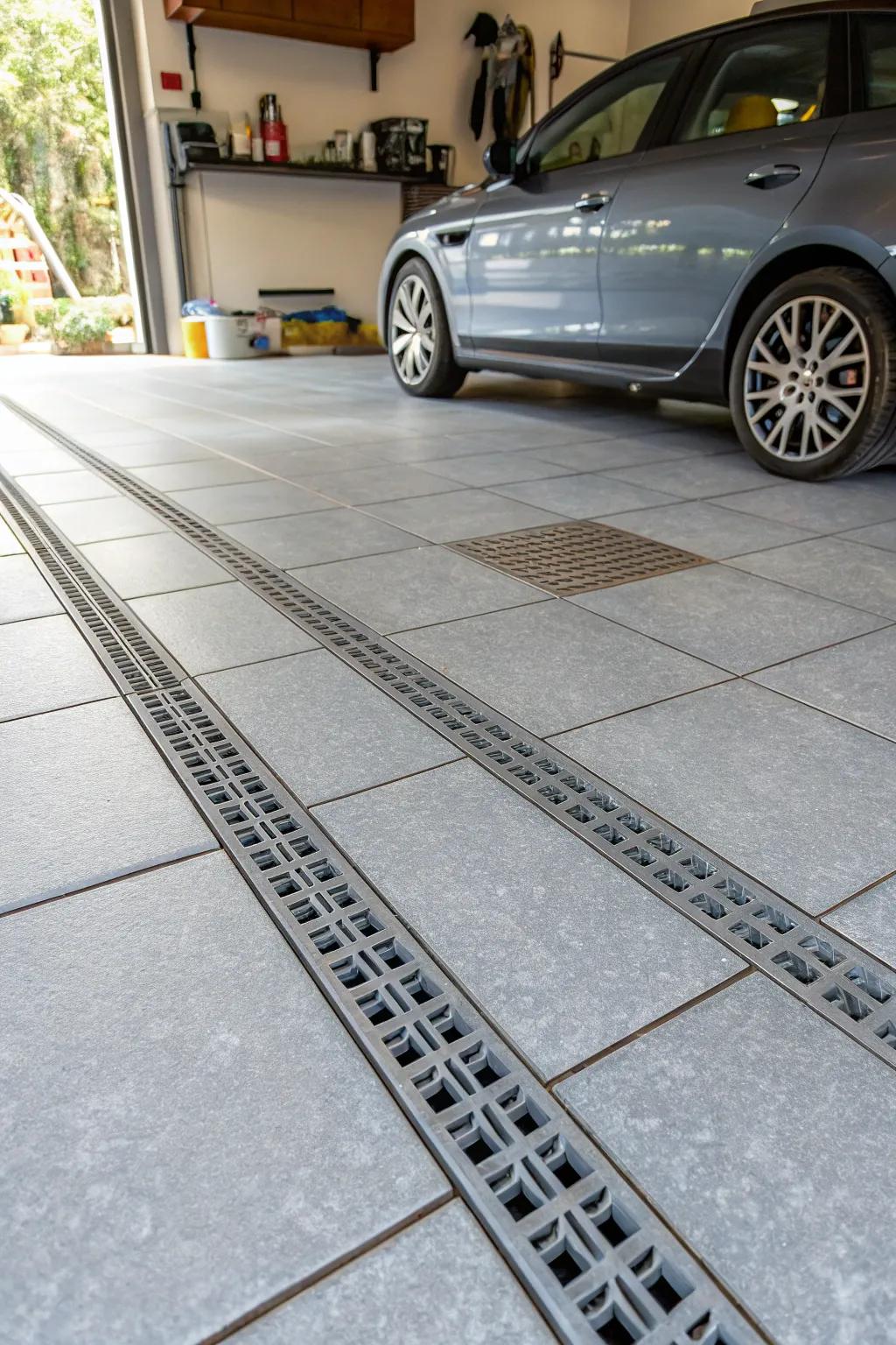 Drainage-friendly coverings provide practicality through minimal upkeep.