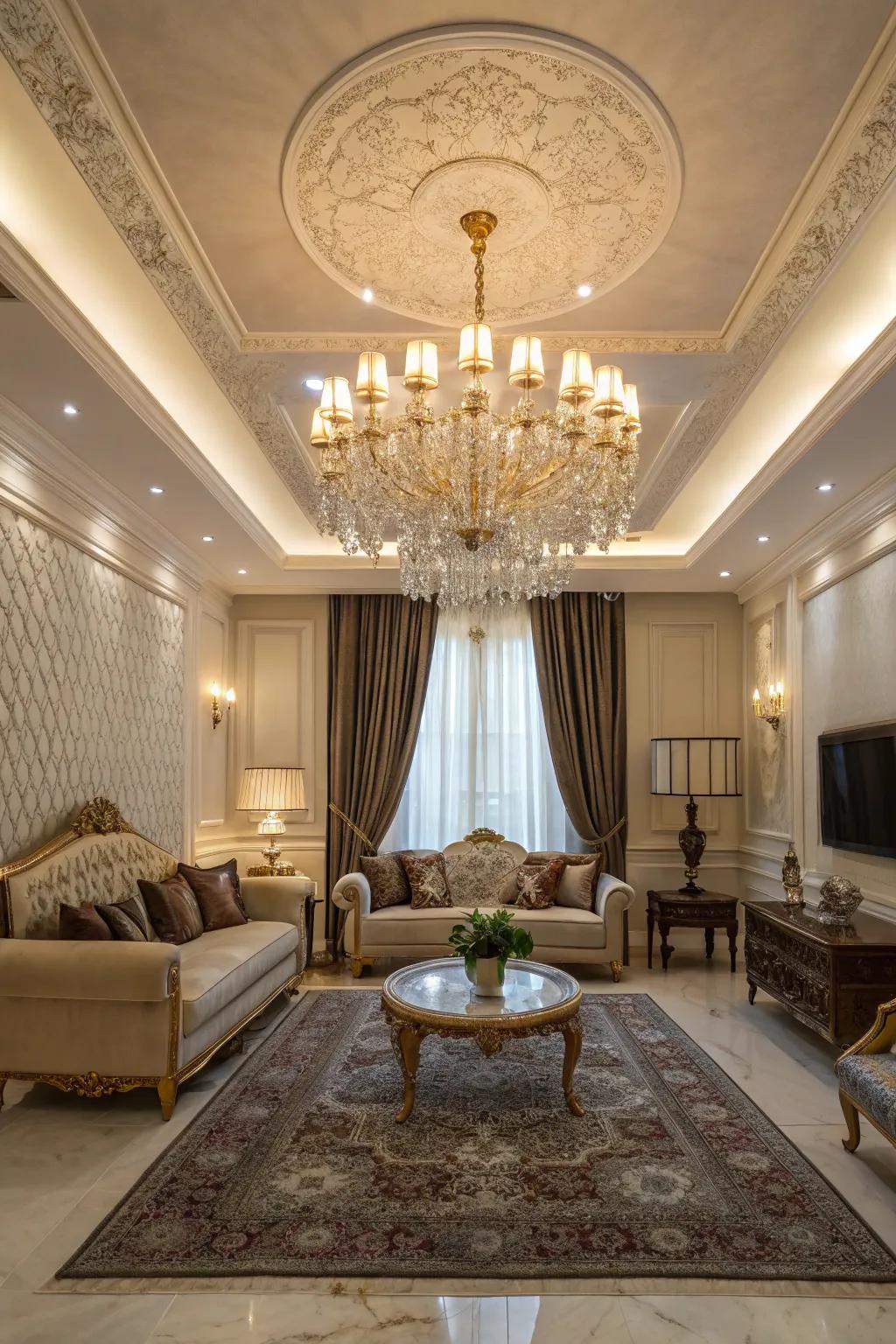 A pendant light serves as a captivating centerpiece in any room.