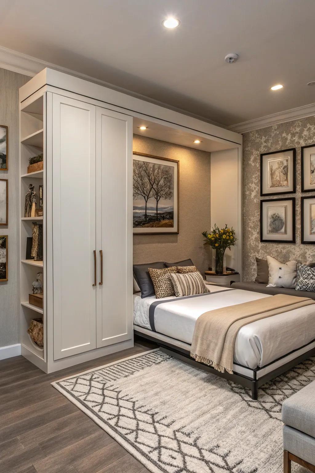 A wall bed that mixes good looks with getting the most from your space, made for homes that don't want to waste any room.