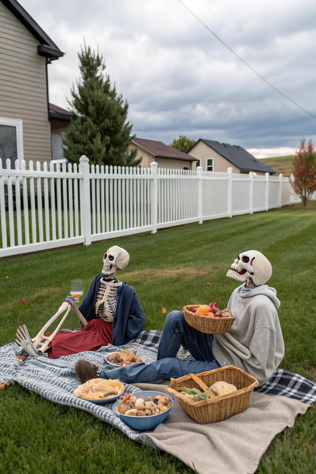 A quirky boneyard bash infuses delight into your Halloween aesthetic.
