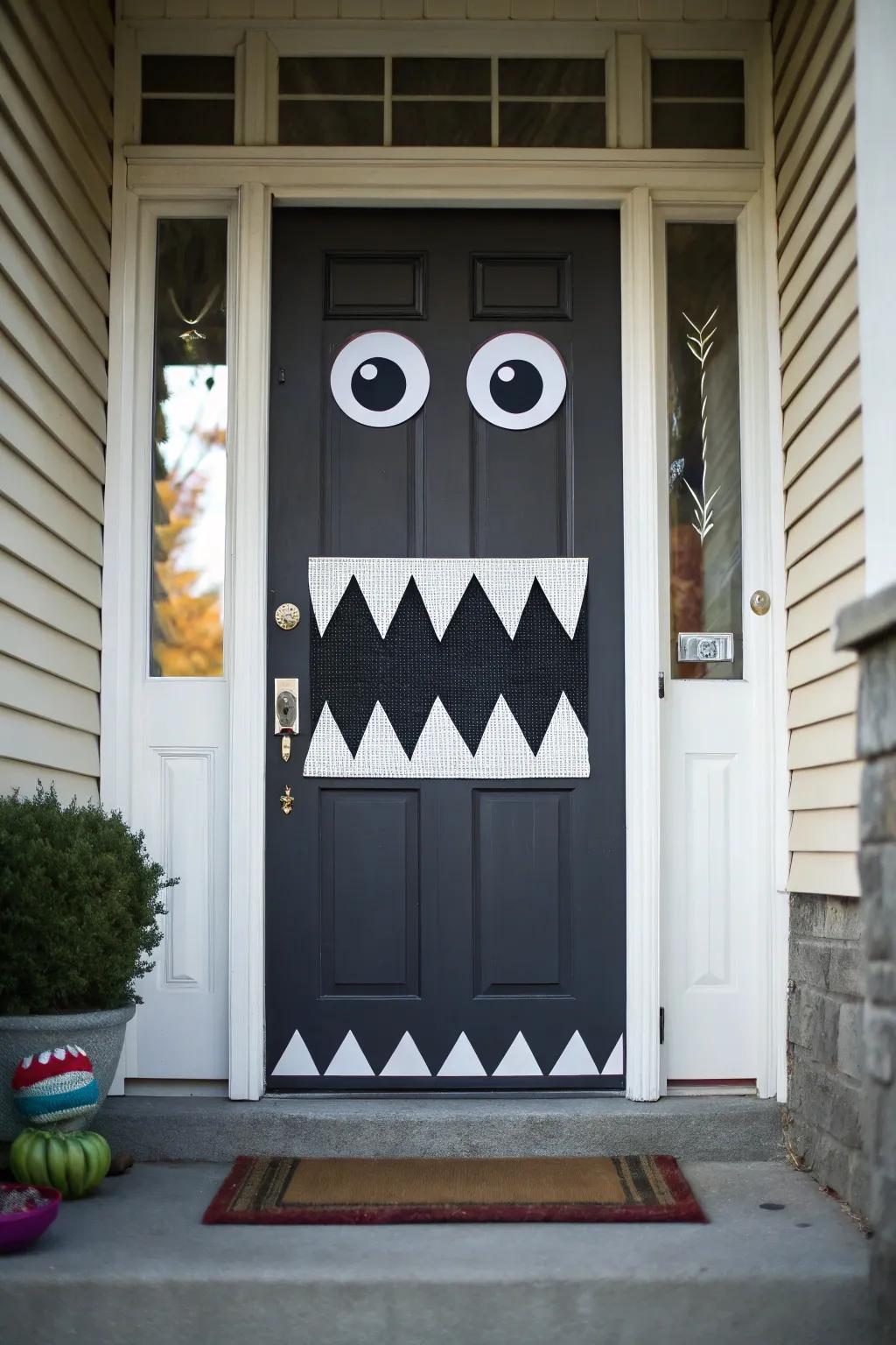 A monstrously amusing door that delights all ages.