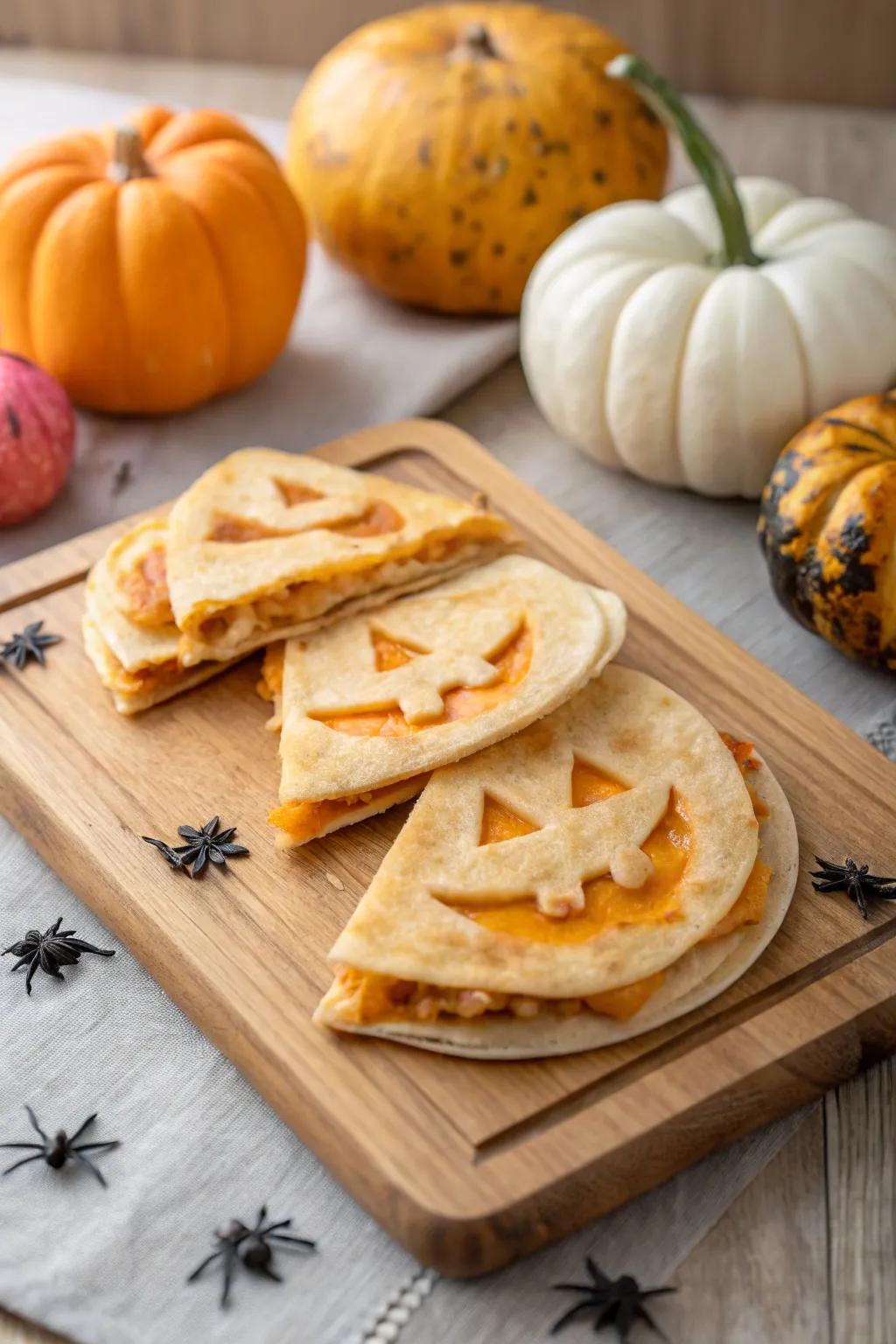 Cheesy pumpkin bakes that introduce a festive touch.