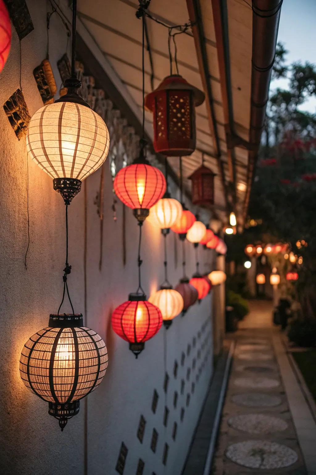 Lanterns bring a warm and spooky shine to Halloween decor.