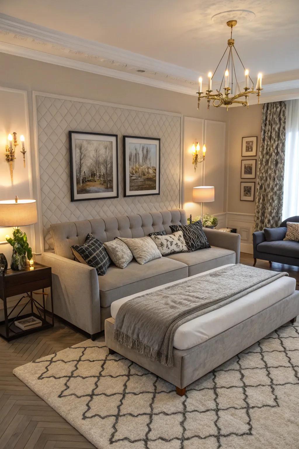 Versatile convertible sofa sleeper for seating and sleeping