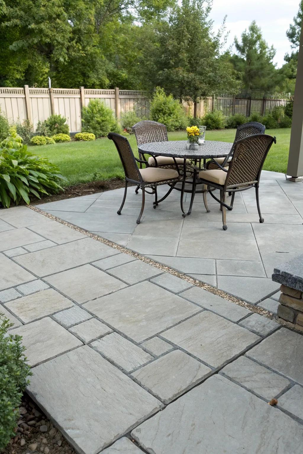 Pavers impart a sophisticated and ageless charm to your patio.