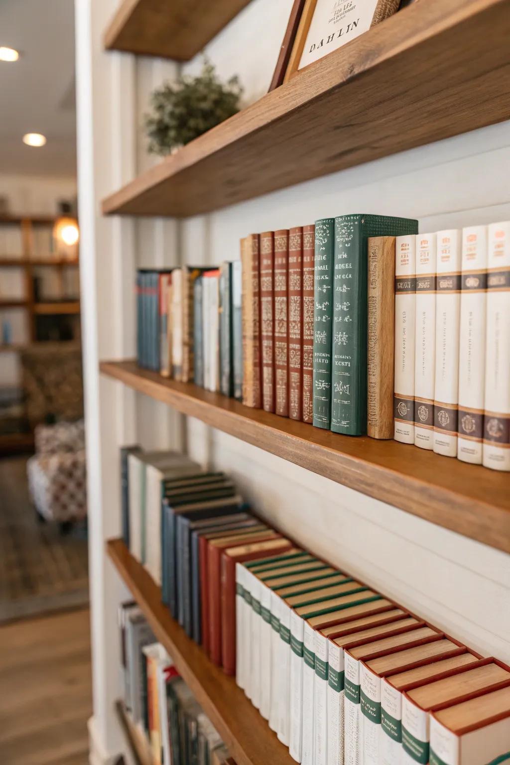 Books bring instant style.
