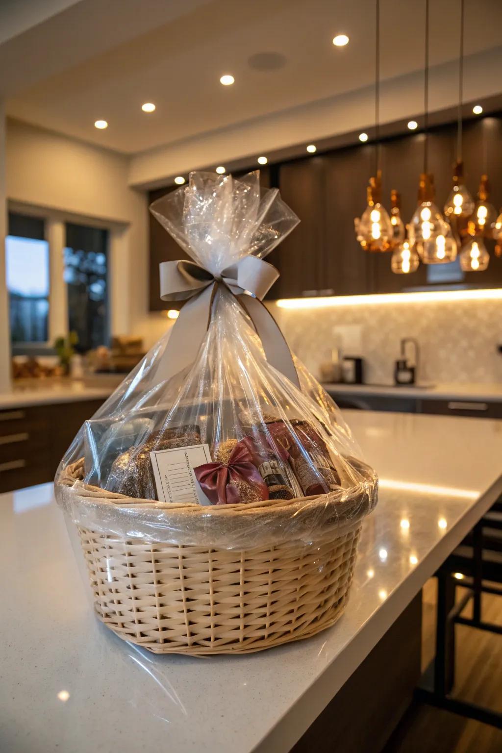 Heat-sealed baskets are polished and secure.