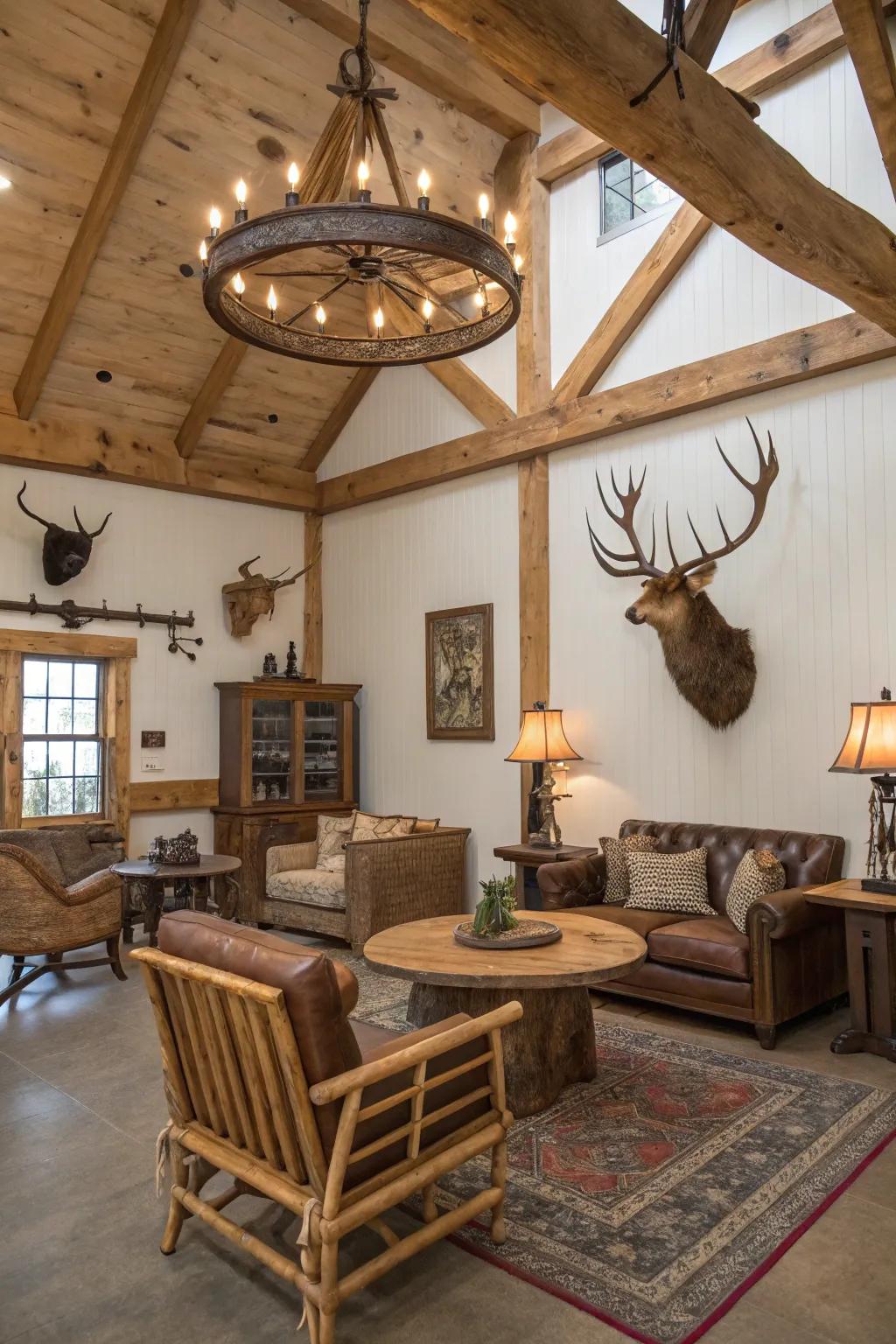 Wood features introduce a sense of authenticity to your setting.