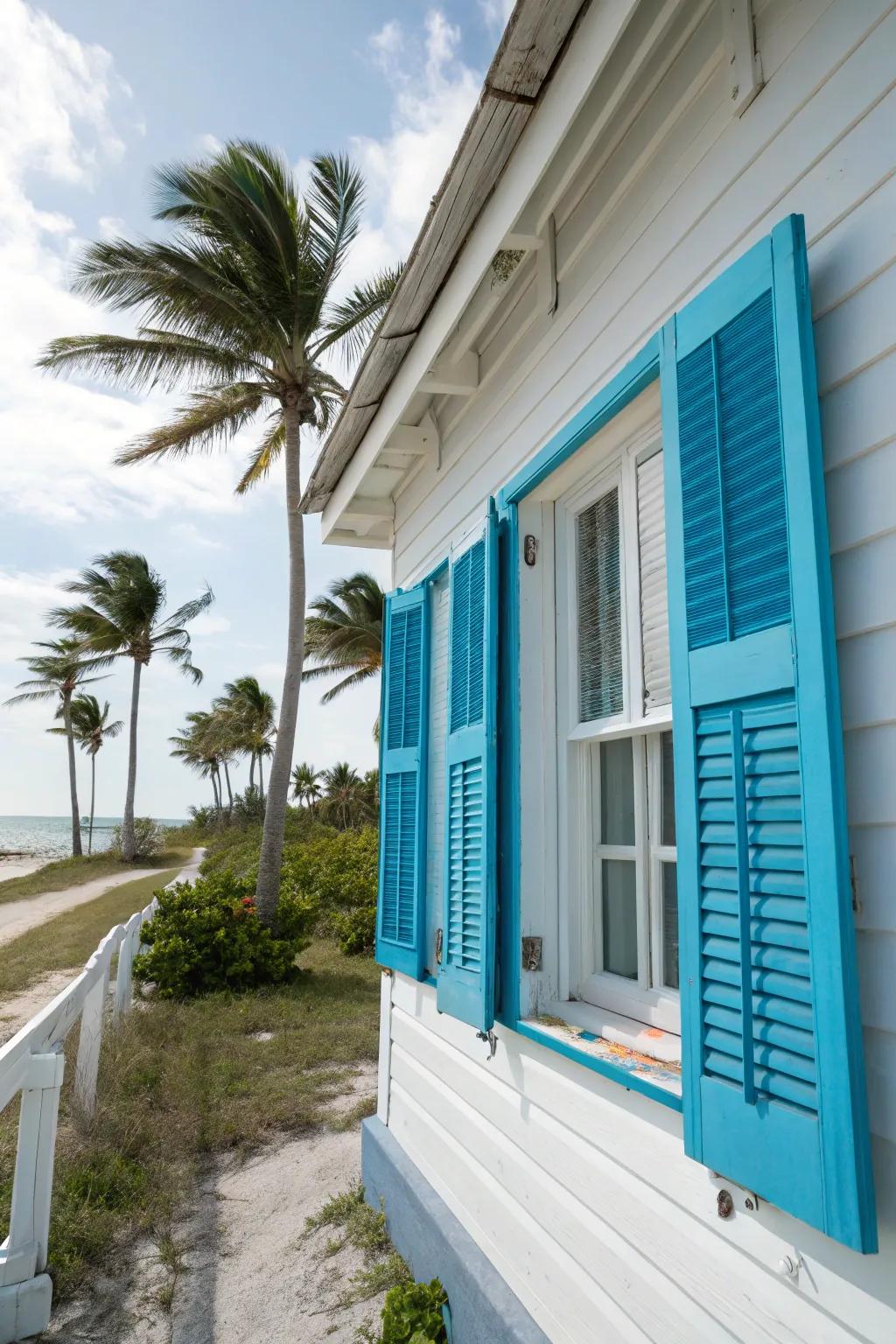 Bahama guards give a tropical touch while giving strong storm defense.