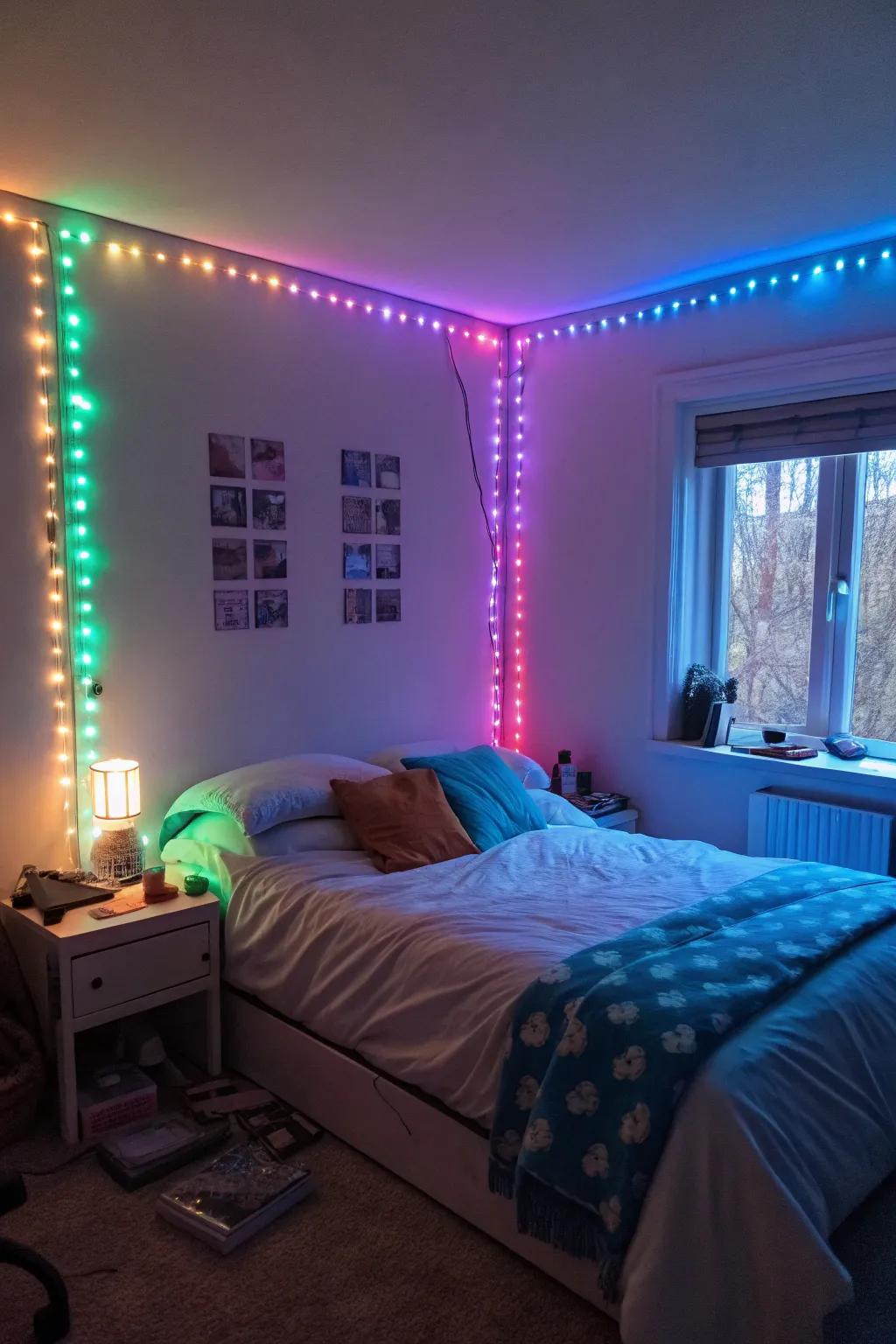 Instantaneous mood shifts from colorful LED lighting.
