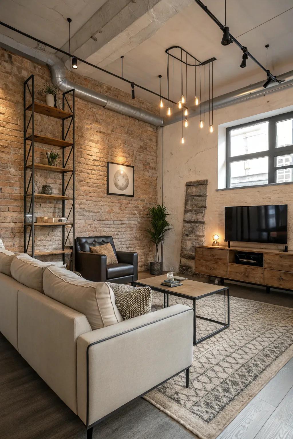 Subdued shades allow industrial elements to dominate.