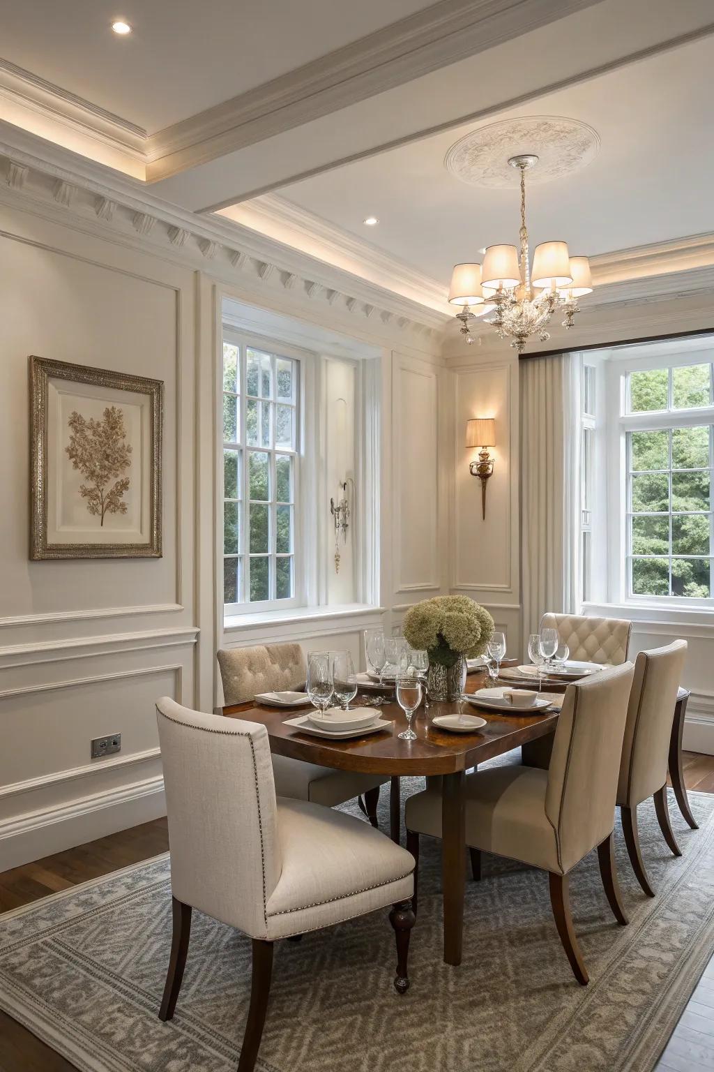 White frames offer a sophisticated and ageless visual appeal.