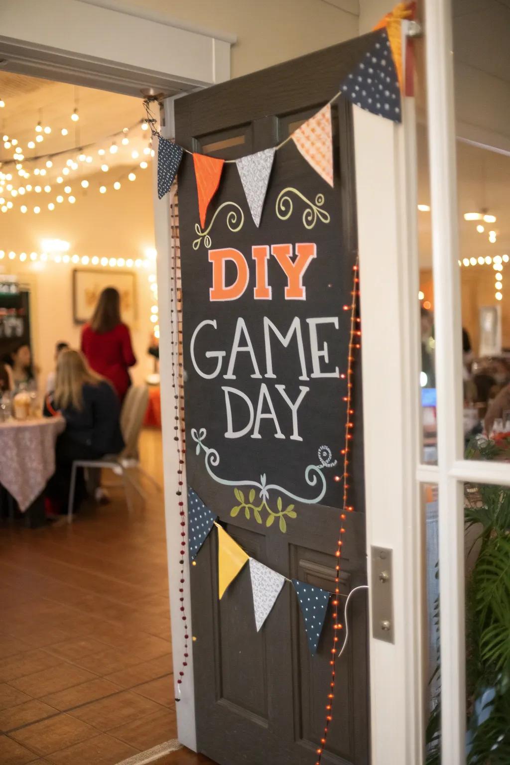 Welcome your guests with custom game day signs!