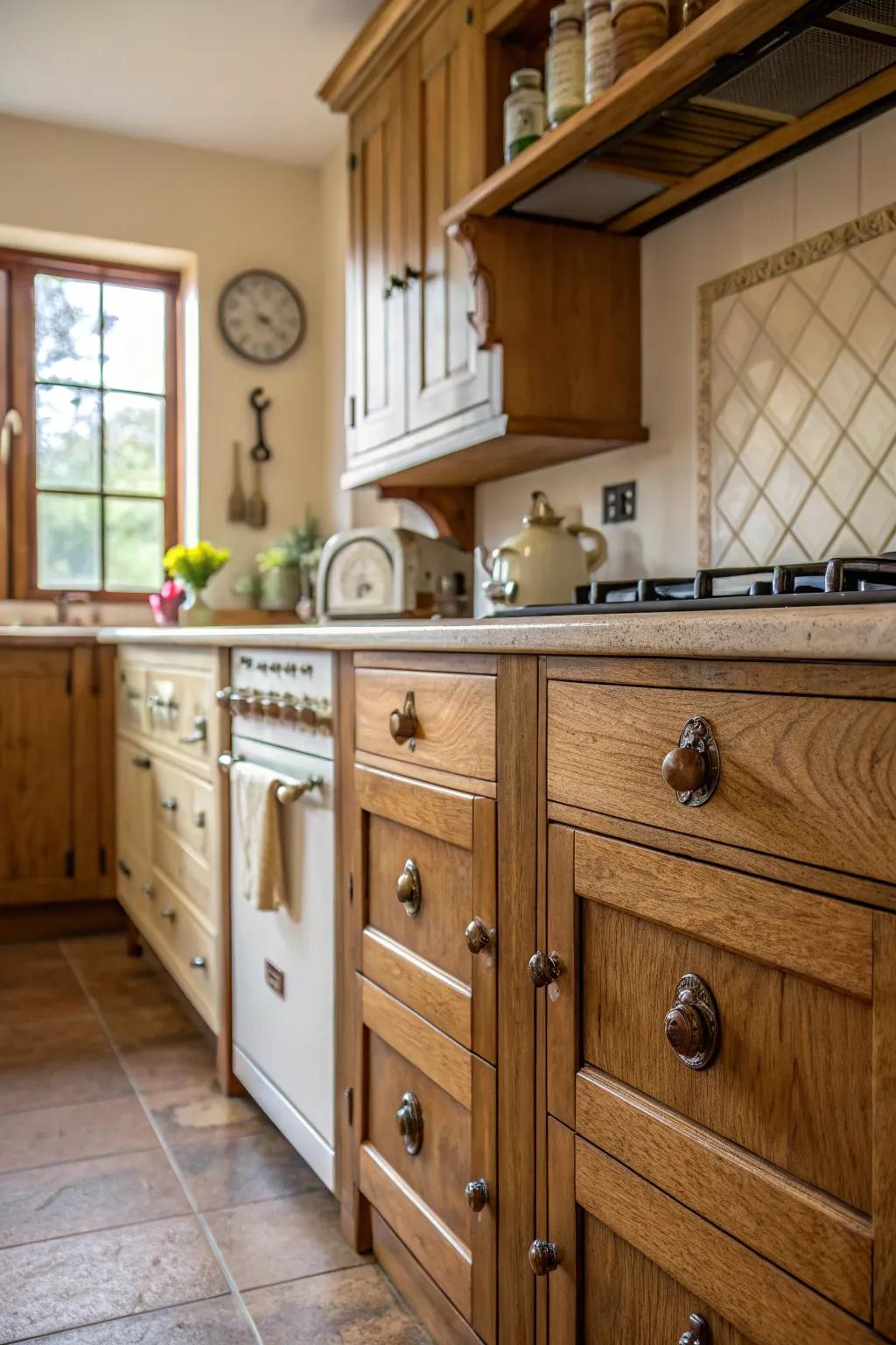 Classic dials provide an ageless look applicable to every kitchen arrangement.