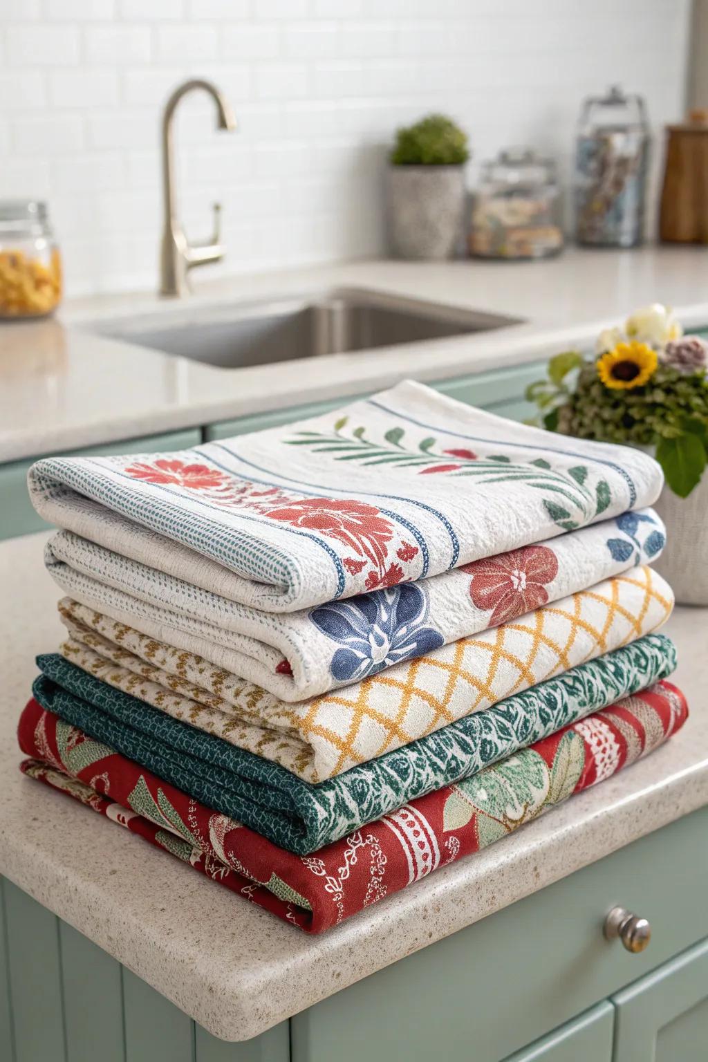 Layering cloths adds a playful yet sophisticated element.