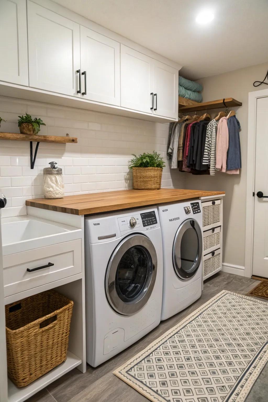 With a practical countertop, you can maximize space.