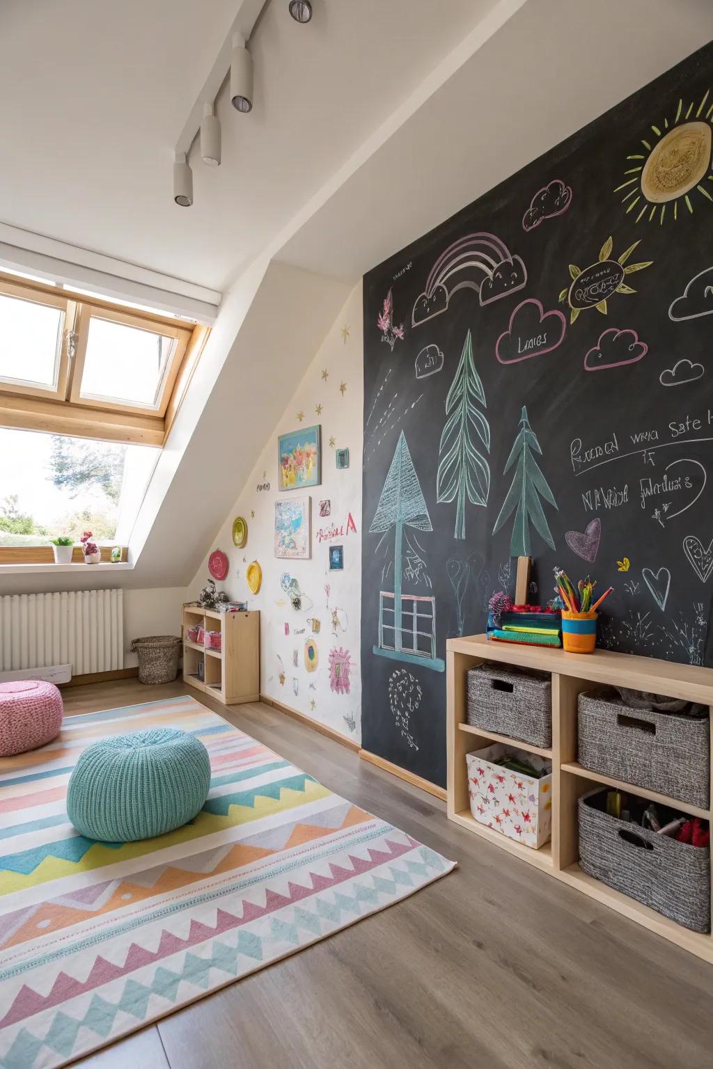 A writable surface for artistic expression and learning.