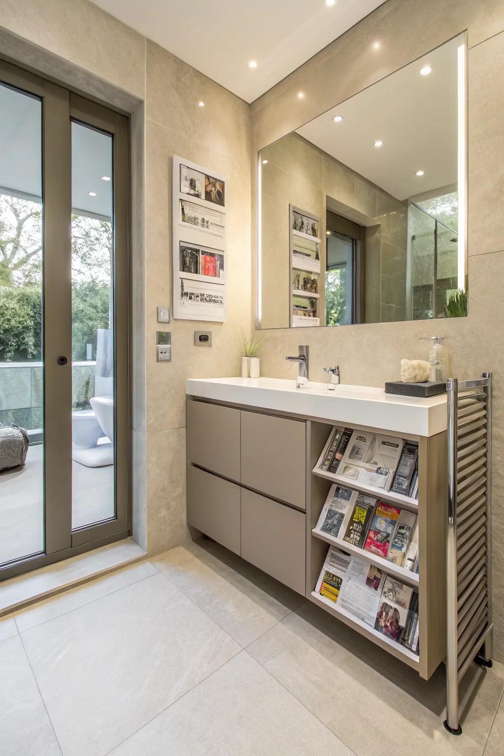 Built-in racks offer a streamlined, integrated solution.