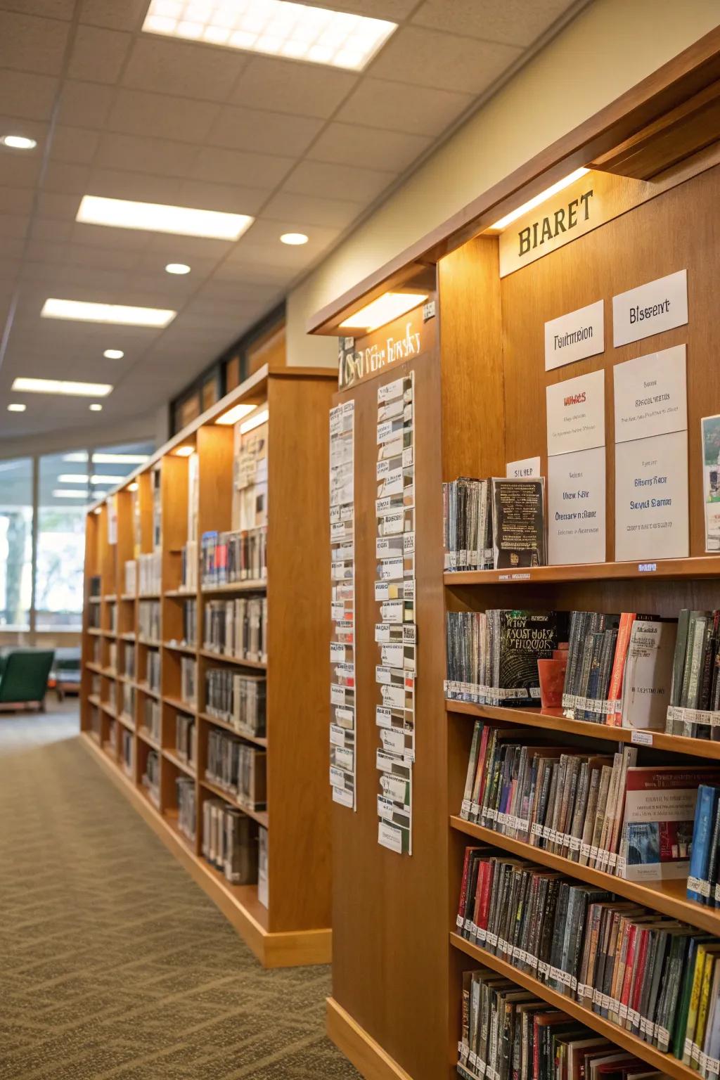 March Madness reading competition featuring books organized in a tournament-style setup.