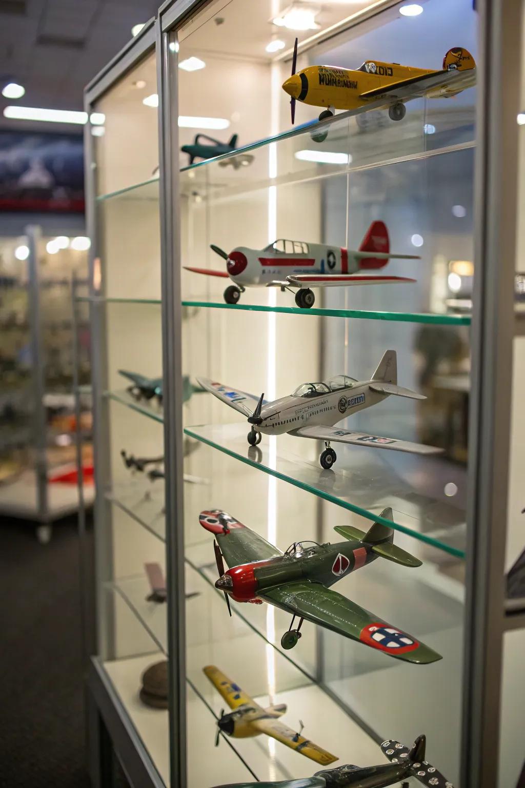 Glass enclosures provide both protection and elegance to your display.