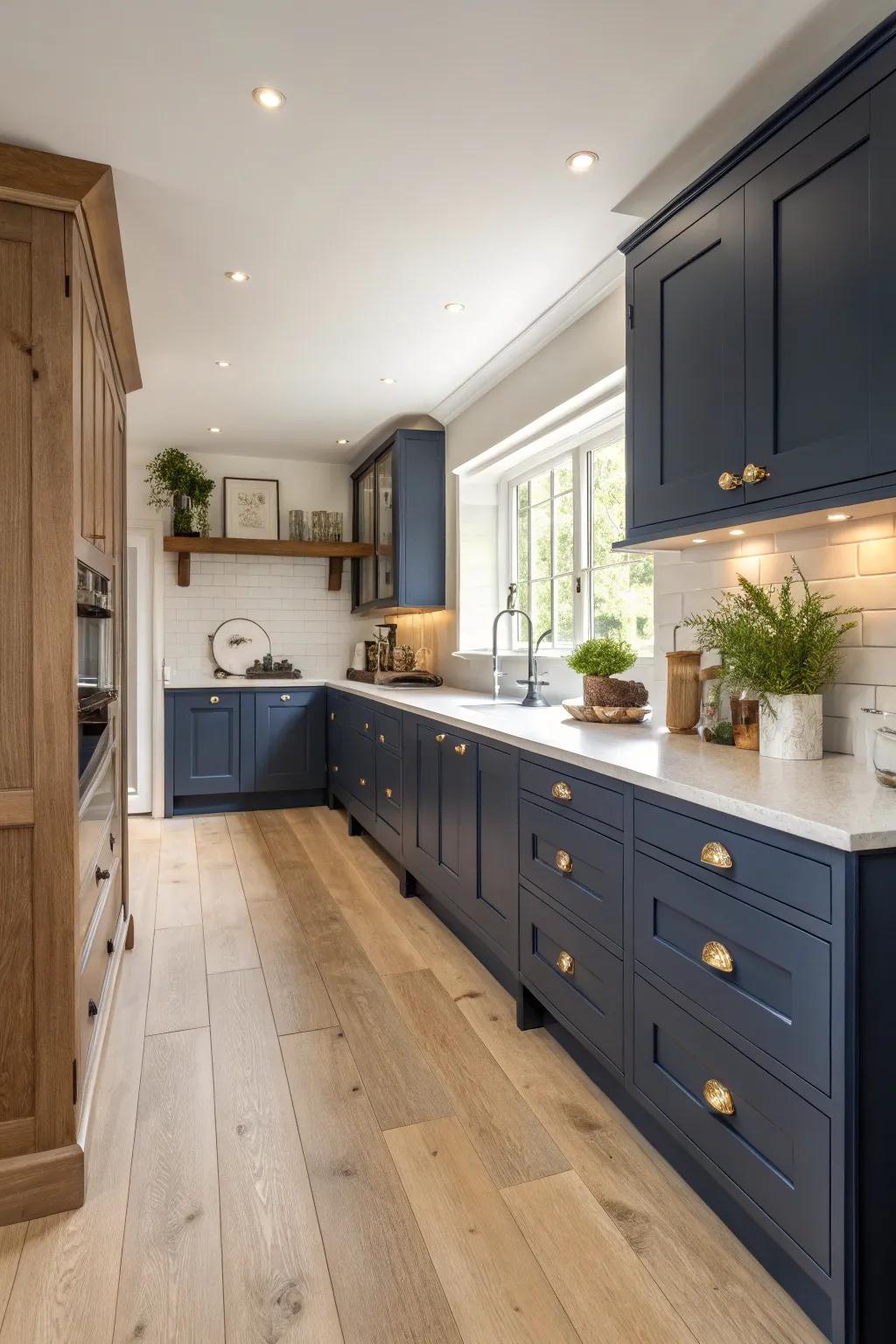 Inherent timber features enrich the aesthetic of deep sea cabinets beautifully.