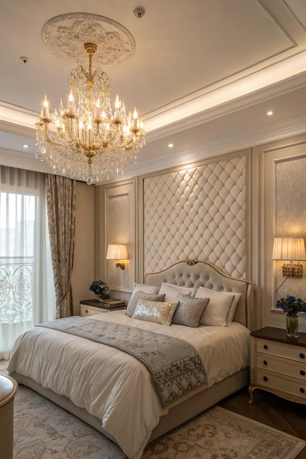 An impressive pendant lamp incorporates a sense of style and flair.